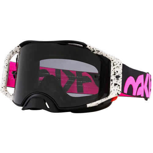 Oakley AIrbrake mx Black Splatter with dark grey